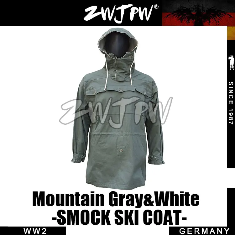 

GERMAN MOUNTAIN SOLDIER GREY AND WHITE REVERSIBLE SMOCK SKI COAT DE/505135