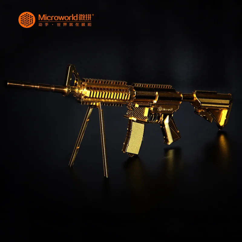 Микромир модели m4a8 карабин пистолет модели DIY лазерной резки головоломки пистолет Модель 3D Металлические Головоломки Игрушечные лошадки