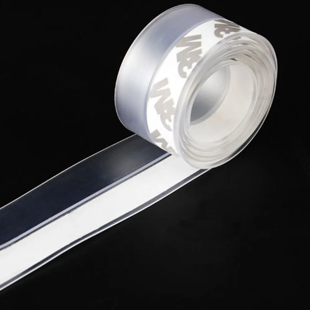 

Practical Floor Stickers Transparent Windproof Silicone Sealing Strip Bar Door Sealing Strip durable dustproof Sticker 0.702