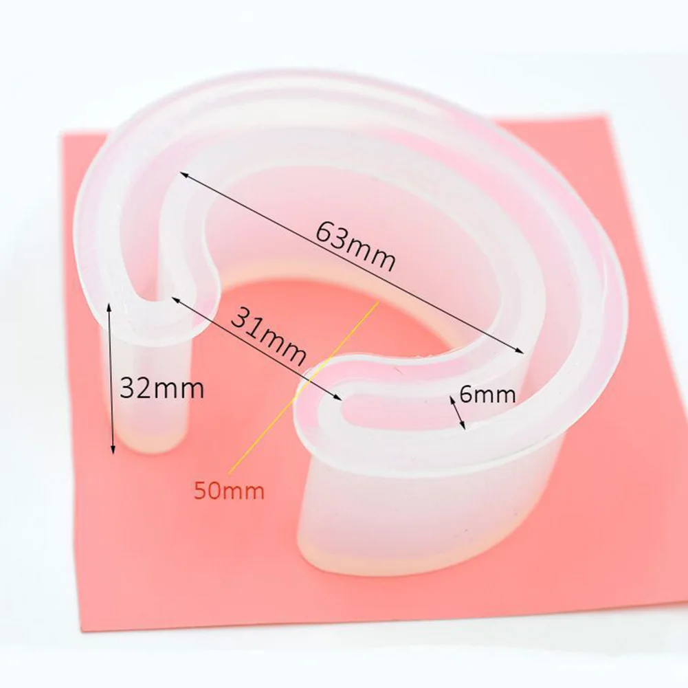 Силиконовая форма термостойкие открытые манжеты полимерный браслет форма для браслета Цветок Прочный инструмент для изготовления