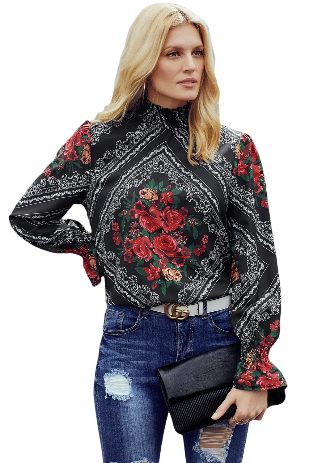 Gothic-Red-Rose-Print-Smocked-Long-Sleeve-Blouse-LC251632-3-3