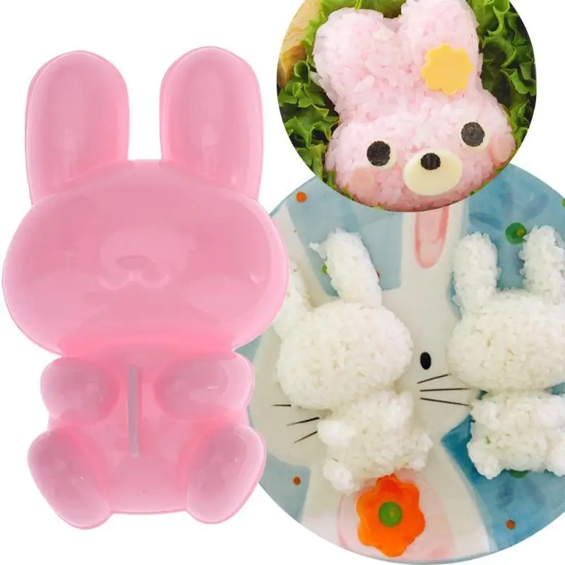 

Creative 3D Cartoon DIY Sushi Mold Rabbit Rice Roll Ball Mold Kits Sushi Maker Kitchen Gadget Bento Non Stick Press Bento Tool