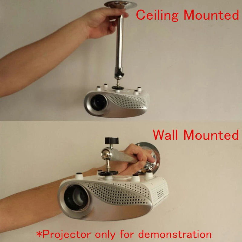 1pc 22cm Universal Mini LCD DLP Projector Ceiling Wall Mount Portable Moving Metal Bracket Holder Stand Mayitr