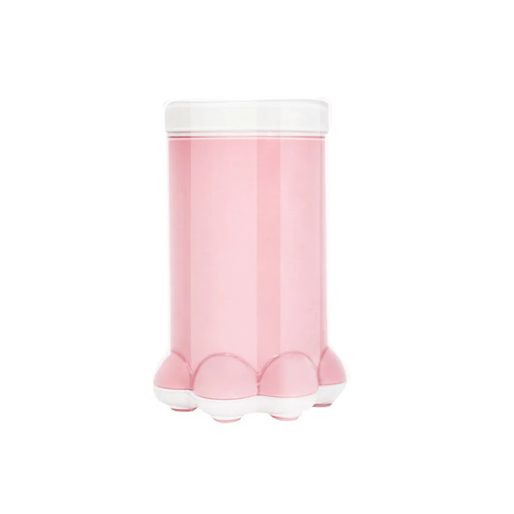 Pet щетка для чистки ступней чашки мягкий силиконовый Кот Собака Щенок ноги приспособление для очистки лап милый - Цвет: Pink