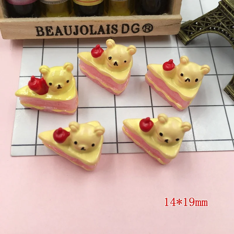 Resin Miniature Bread Resin Flat Back Cabochon for Phone Decoration Scrapbooking DIY Crafts Making 10pcs ornament crafts resin crafts