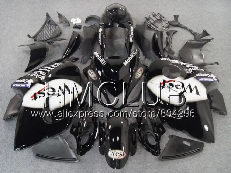 Впрыска для SUZUKI Hayabusa GSXR1300 08 09 10 11 12 27HM. 15 GSX-R1300 GSXR 1300 west Black 2008 2009 2010 2011 2012 обтекателя - Цвет: No. 15