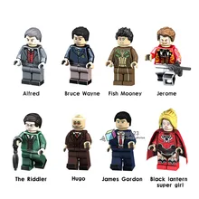 100 шт./лот строительные блоки PG8119 Супер девочка Брюс Уэйн Риддлер необычный супер герой кирпичи Куклы Дети DIY игрушки