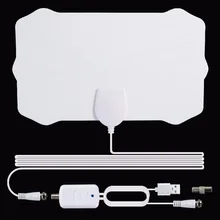 Indoor 200 Mile TV Antenna Freeview 25DB Digital HDTV Antenna With Amplifier Booster Radius Fox DVB-T2 TV signal receiver Aerial