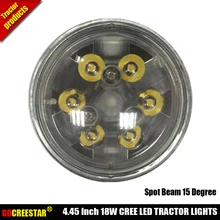 PAR36 LED Spot Inundação Armadilha Feixe 12 V 24 V Luz de trabalho do Trator substituir H4411 WL2116 Lâmpadas Rodada 4.5 inch 18 W led luzes trator x1pc