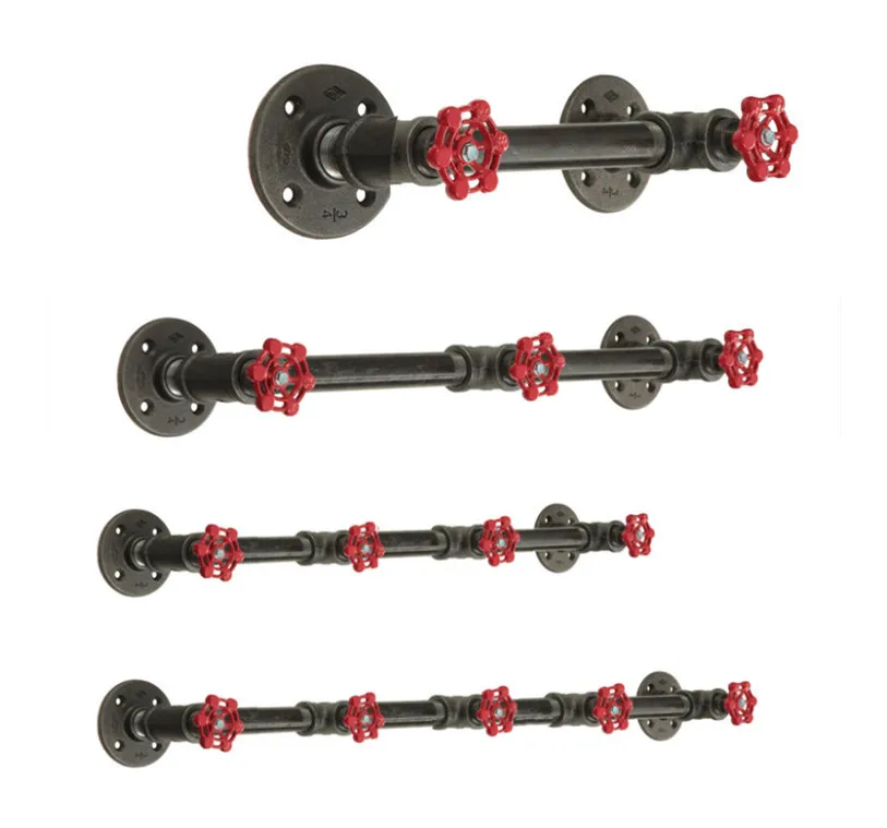 Industrial Vintage Metal Coat Rack Iron Decorative Wall Coat Hanger