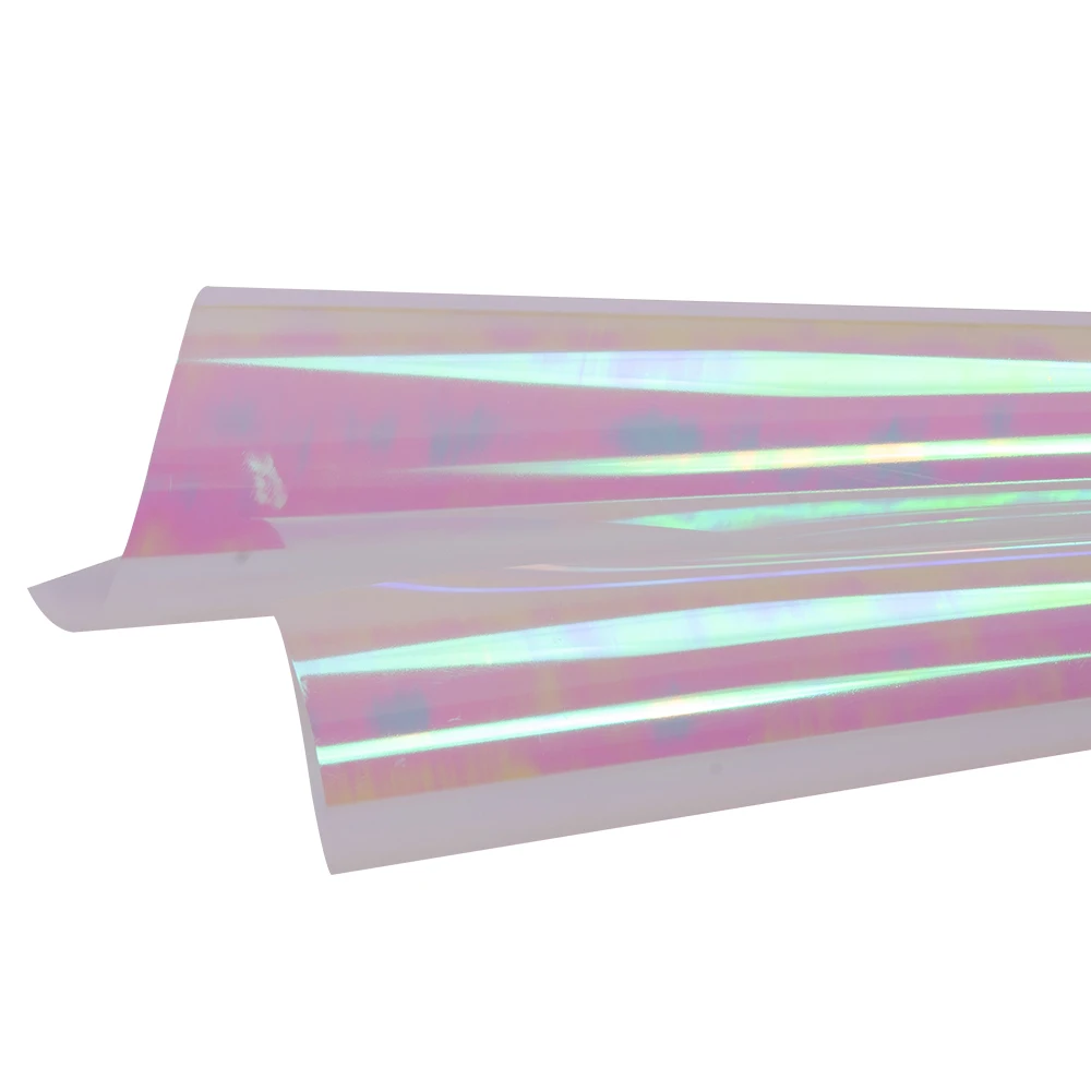 

Holographic Glossy Rainbow HTV Heat Transfer Vinyl Heat Press Patterned Iron on T-Shirts Clothes Bags