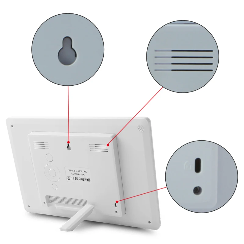 DOITOP 10 дюймов фоторамка Высокое разрешение электронный альбом с пультом дистанционного управления Управление Suport будильник MP3 MP4 просмотр фильмов C4