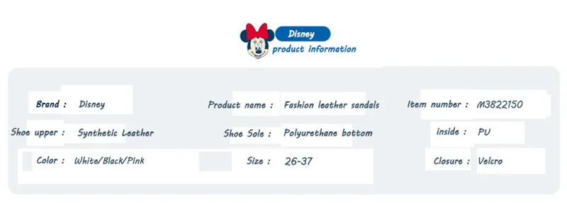 Disney туфли сандалии туфли летняя обувь для девочек удобная детская кожаная обувь с жемчужинами на плоской подошве с пряжкой и бантом для детей размер 26-37