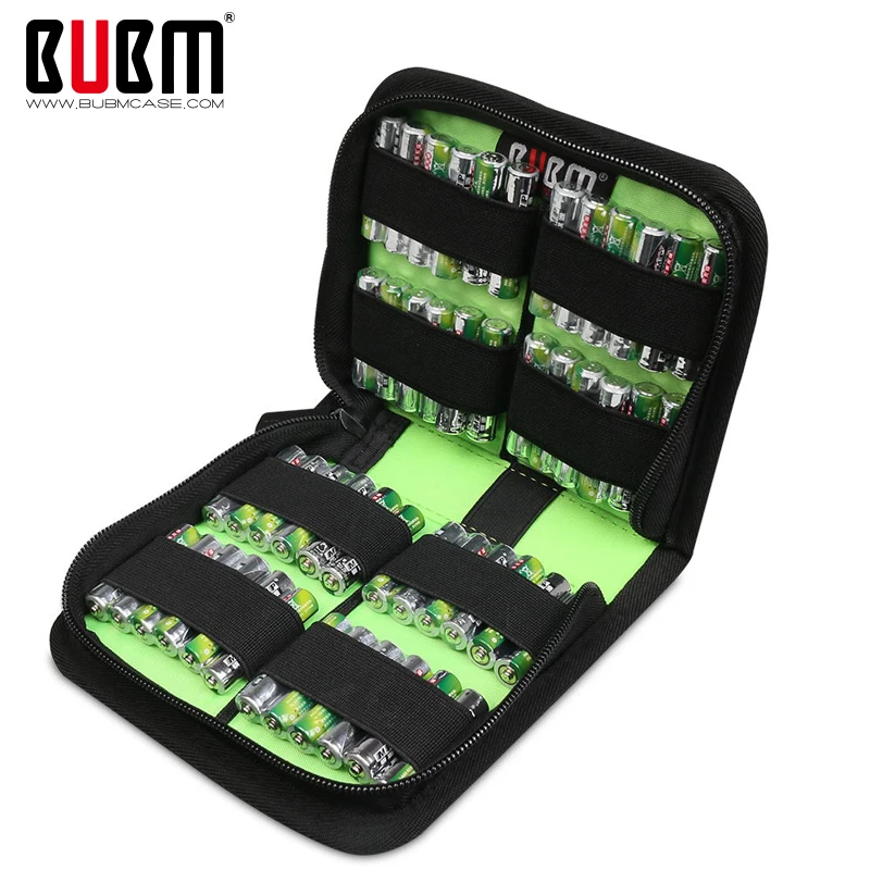 

BUBM bag for power battery case aaa 9V AA AAA N3 3A 2A battery square waterproof battery protective travel bag box holder