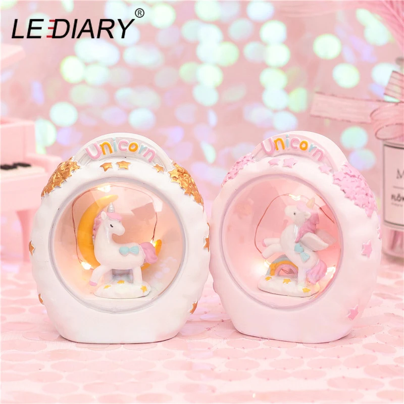 LEDIARY ins хит Светодиодные ночные светильники из смолы милые животные хомяк
