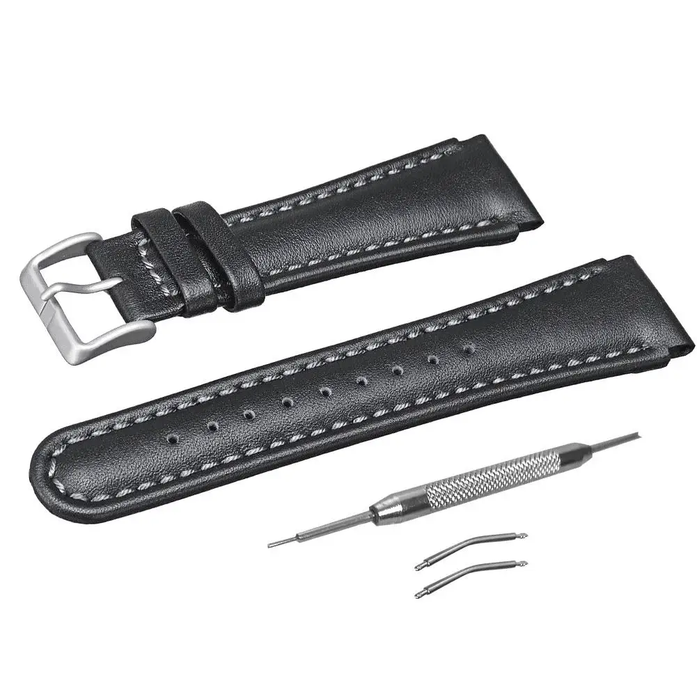 

Genuine Leather Watch Strap For SUUNTO X-LANDER Smart Bracelet Replacement Watchband Strap For Men Black Strap