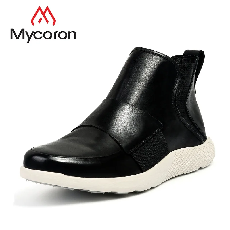 

MYCORON New Arrivals Winter Autumn Men Shoes Genuine Leather Luxury Designers Men Boots Handmade Men Boots Bota Masculina