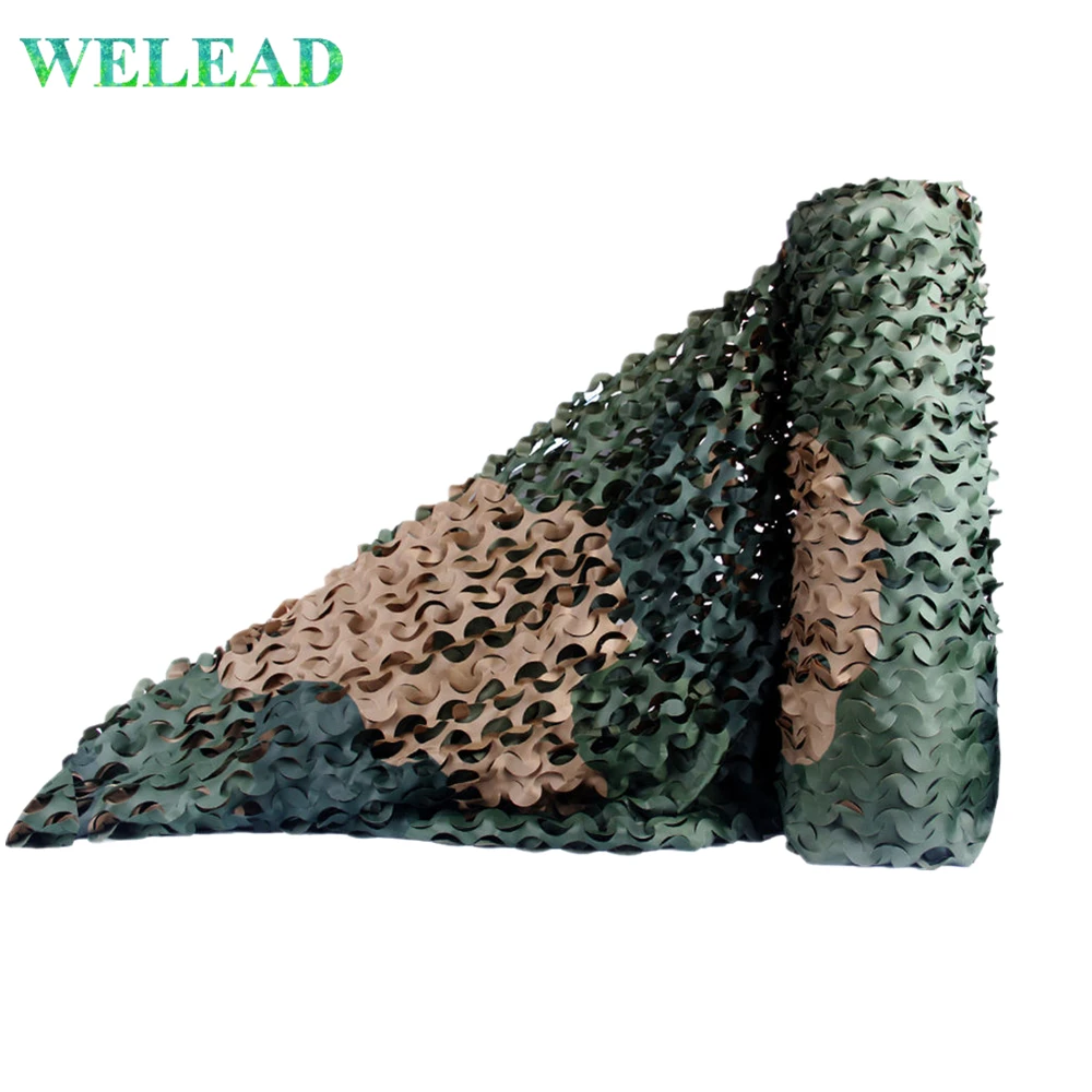 WELEAD بسيطة 1.5 m واسعة الجنبات ثلاثة التمويه شبكات الصيد كامو السكريم ل خيمة للشاطئ المظلة خيمة سيارة يغطي الشمس المأوى