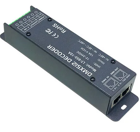 

LT-855-12A;1CH CV DMX Decoder;DC12-24V input;12A x1CH+0-10V*1CH output