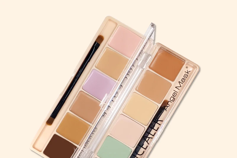 ANGEL MASK 6 Colors Makeup Concealer Palette Bronzer Pore Wrinkle Full Cover Concealer Cream Brightener Face Makeup Foundation (3)