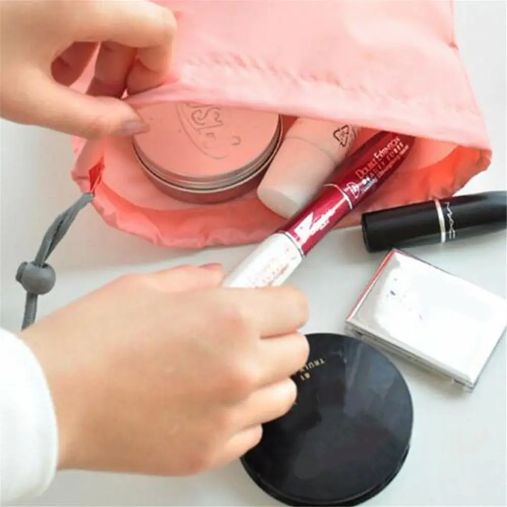 4PcsTransparent Cosmetic Bag Travel Makeup Case Women Zipper Make Up Bath Organizer Storage Pouch Toiletry Wash Beauty Bag