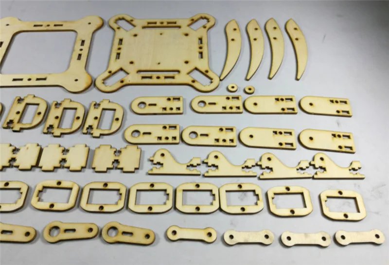 DIY mePed V2 четвероногий робот набор деревянных пластин 3 мм Parts v2 деревянный лист