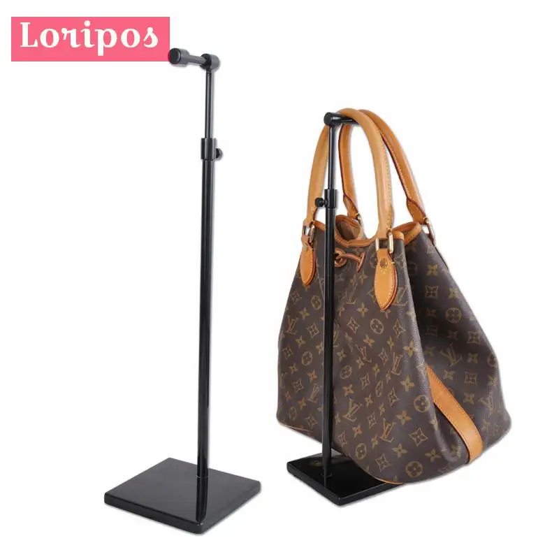 Cap Hat Hook Bag Display Stand Black Handbag Holder Metal Bag Wig