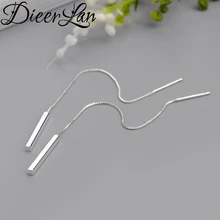 Новые поступления 925 пробы Серебряные длинные серьги для женщин модные ювелирные изделия Стерлинговое Серебро-ювелирные изделия pendientes