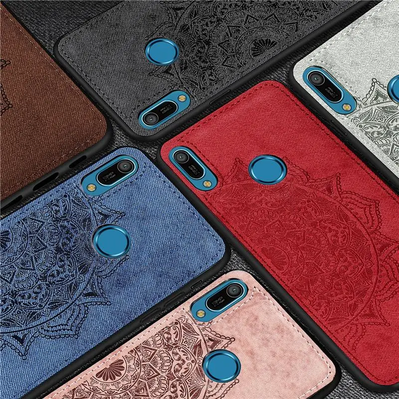 Чехол с 3D цветами HATOLY для huawei Y6 2019 мягкий силиконовый чехол Honor 8A краями Жесткий из