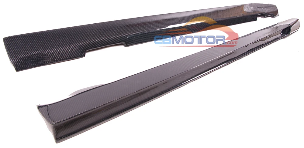 ebmotor-com Real Carbon Fiber side skirts spoiler splitter for Mercedes benz C63 FL Coupe Sedan 12-15 14