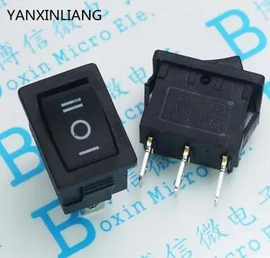 

10PCS 15 * 21mm KCD1 250VAC 6A 3 Pin