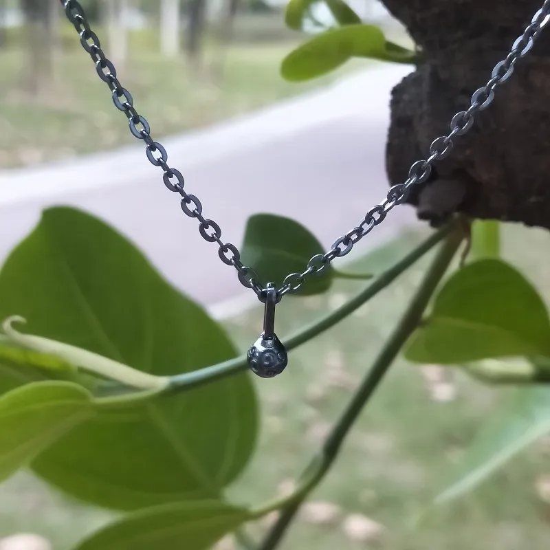 

Women Jewelry Necklace S925 Sterling Silver Do black Chain Pendant Dangle Troll Necklace Unisex Diy Jewelry Making free shipping