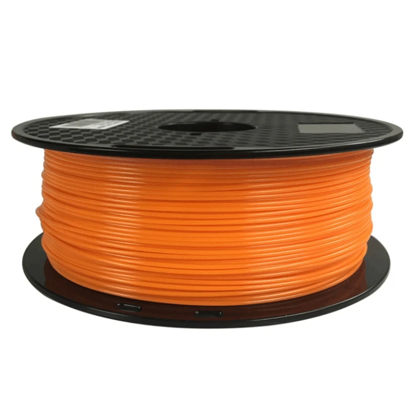 

FLEXBED PLA(Polyactic Acid ) Filament 1.75mm 3D Printer 1kg(2.2LBS) Printing Material Orange Filament,Free Shipping