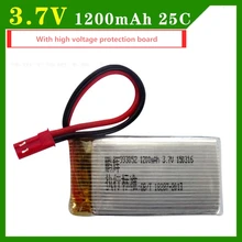 Bateria lipo 3.7v 1200mah 25c helicopterbatterbateria t04 t05 f28 f29 alta resistência de alta qualidade com placa de proteção de tensão