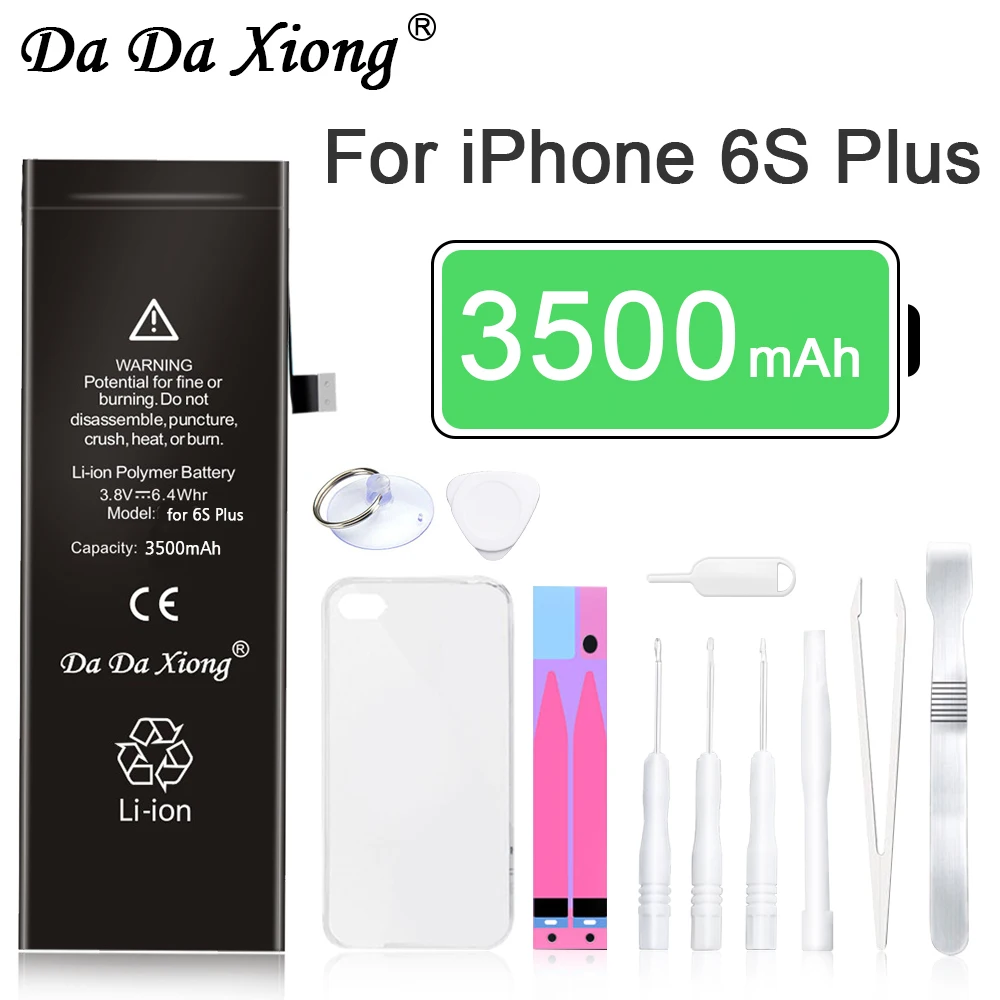 Оригинальный аккумулятор Da Xiong для телефона iPhone 6S Plus полимерные батареи 3500 мАч с