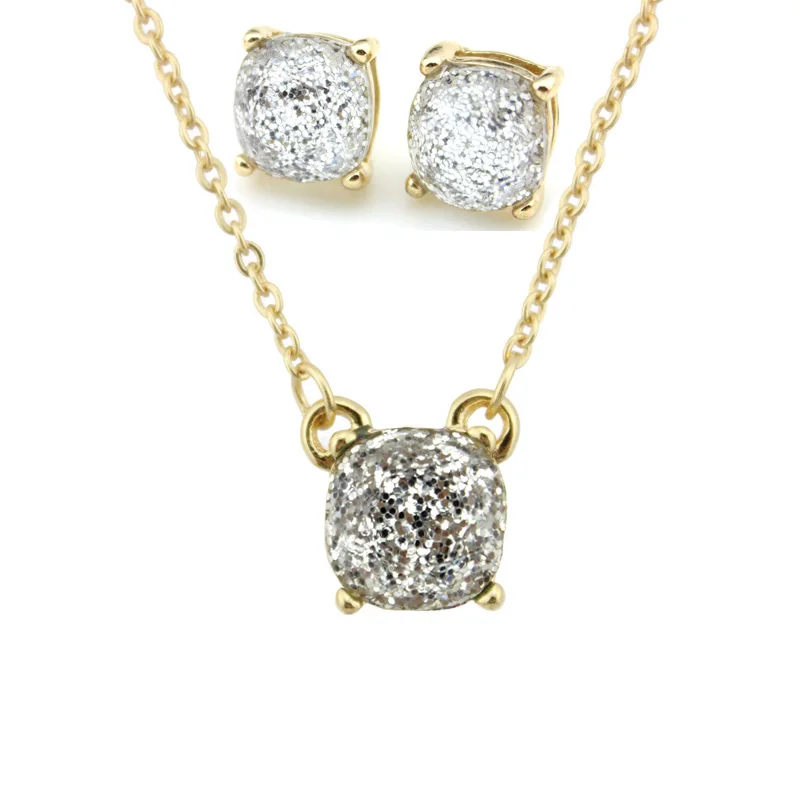 Женский комплект из колье и серёг с опалом|earrings set for women|necklace earring setbrand jewelry sets |