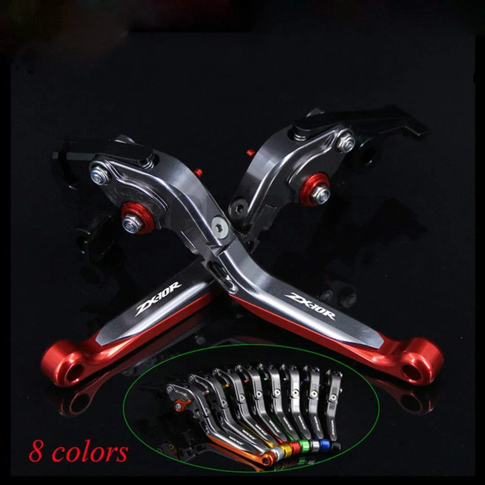 

Motorcycle Adjustable Folding Extending Brake Clutch Levers Aluminum For KAWASAKI ZX10R ZX-10R 2004-2005