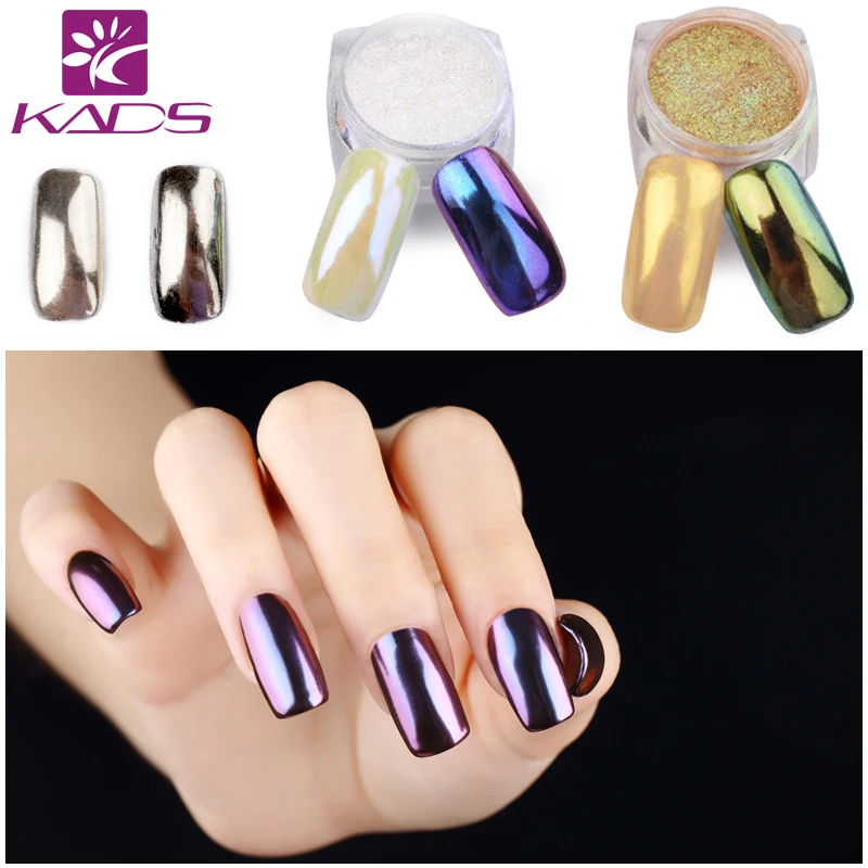New 1g Mirror Powder Gold Silver Pigment Nail Glitter Nail Art Chrome Effect Magic Mirror Powder For Nail Polish Nail Accesories