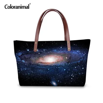 

Coloranimal Galaxy Pattern Women Large Handbags Highly Popular 3D Printing Shoulder Bags for Female Leisure Travel Tote Bag