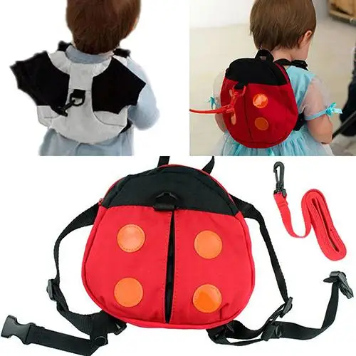 

Fashion Cartoon Cute Ladybug Baby Kid Toddler Keeper Walking Safety Harness Backpack Leash Strap Bag