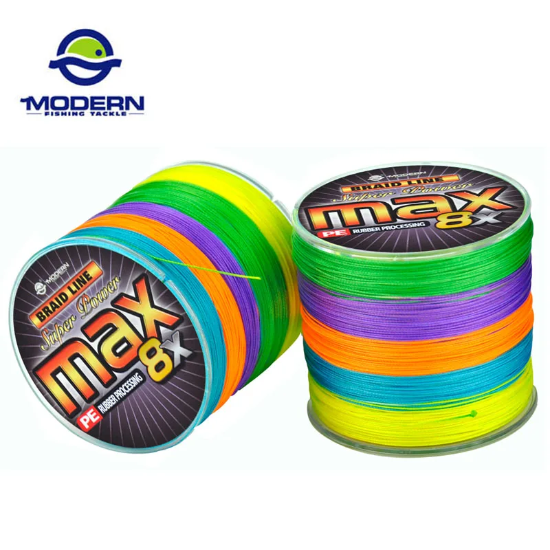 Леска рыболовная плетеная из ПЭ 10/1 цветов 8 нитей 1000 м|braided wire|fishing lines 8fishing line |