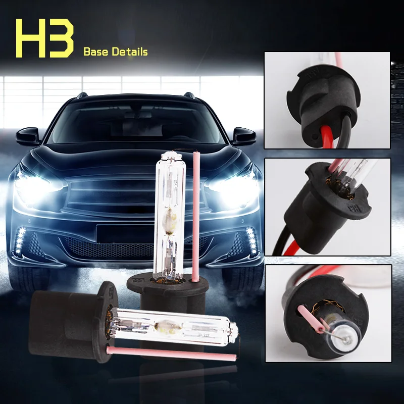 2 шт. ксеноновая лампа H3 55 Вт 3000 К 4300 5000 6000 8000 10000 к 12000 автомобильная 12 В