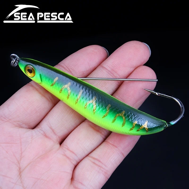 SEAPESCA Spoon рыболовная приманка гольян 85 мм 20 г металлическая блесна жесткая воблеры