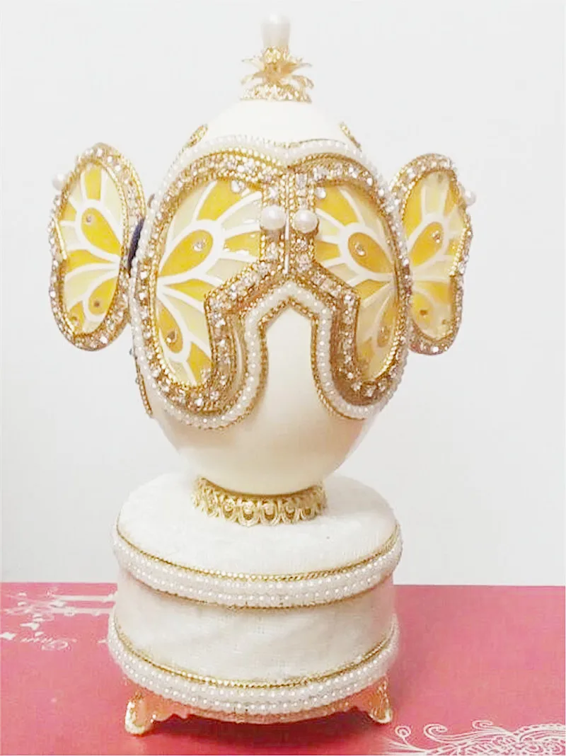 Высококачественная роскошная белая королевская музыкальная шкатулка из яичной скорлупы, танцевальная балерина, музыкальная шкатулка, свадебный сувенир, музыкальная шкатулка для девочек и женщин, подарок