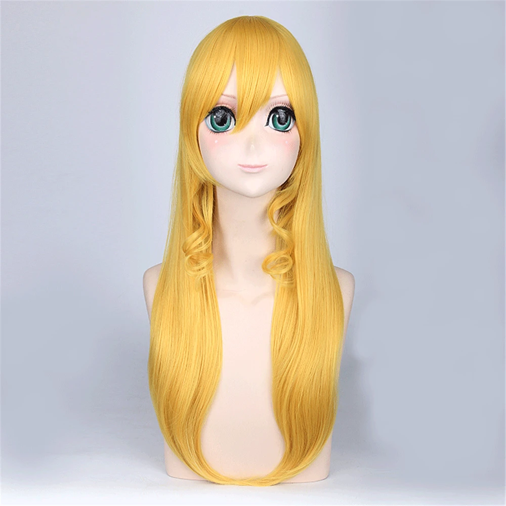 Лидер продаж LoveLive Ayase Eli челка длинные волосы золотой парик костюм на Хэллоуин