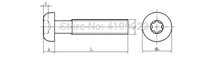 10-50 шт. GB2672 SUS304 M2 M2.5 M3 M4 M5 M6 тип "звезда" 304 нержавеющая сталь торкс сковорода головка торкс круглая головка машина вандалоустойчивый винт