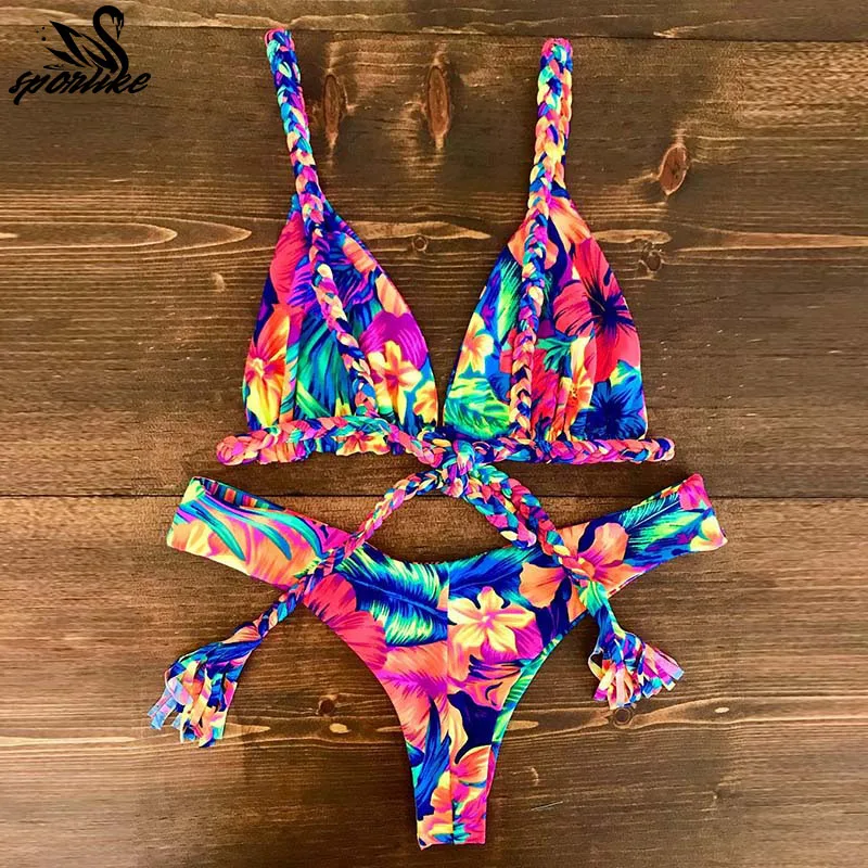2018 Sexy Bikini Swimwear Women Push Up Swimsuit Bandage Bikini Set Brazilian Summer Beach Bathing Suits female Biquini Print 2018 Sexy Bikini Swimwear Women Push Up Swimsuit Bandage Bikini Set Brazilian Summer Beach Bathing Suits female Biquini Print