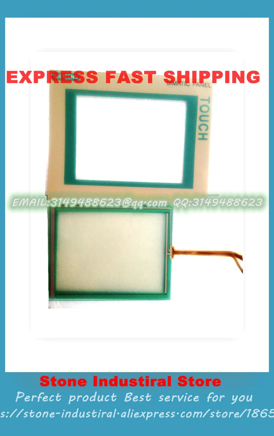 Touch screen + Protect flim overlay for TP177B 6AV6642-0BA01-1AX1 100% Tested Good Qualiy touch screen protect flim overlay for 6av6642 8ba10 0aa0 tp177b free shipping