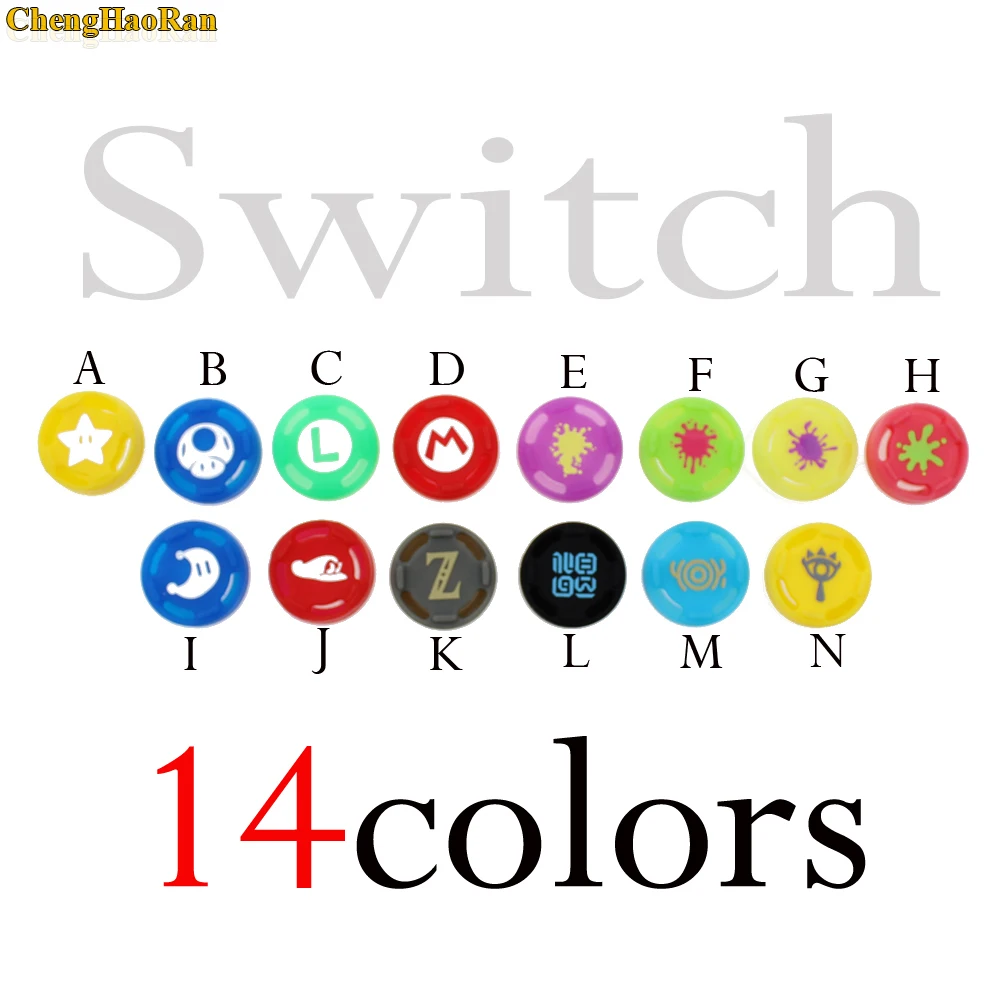 2pcs Mario Silicone Analog Stick Grips Caps for Nintend Switch NS JoyCon Controller Sticks Cap Skin for Joy Con Cover