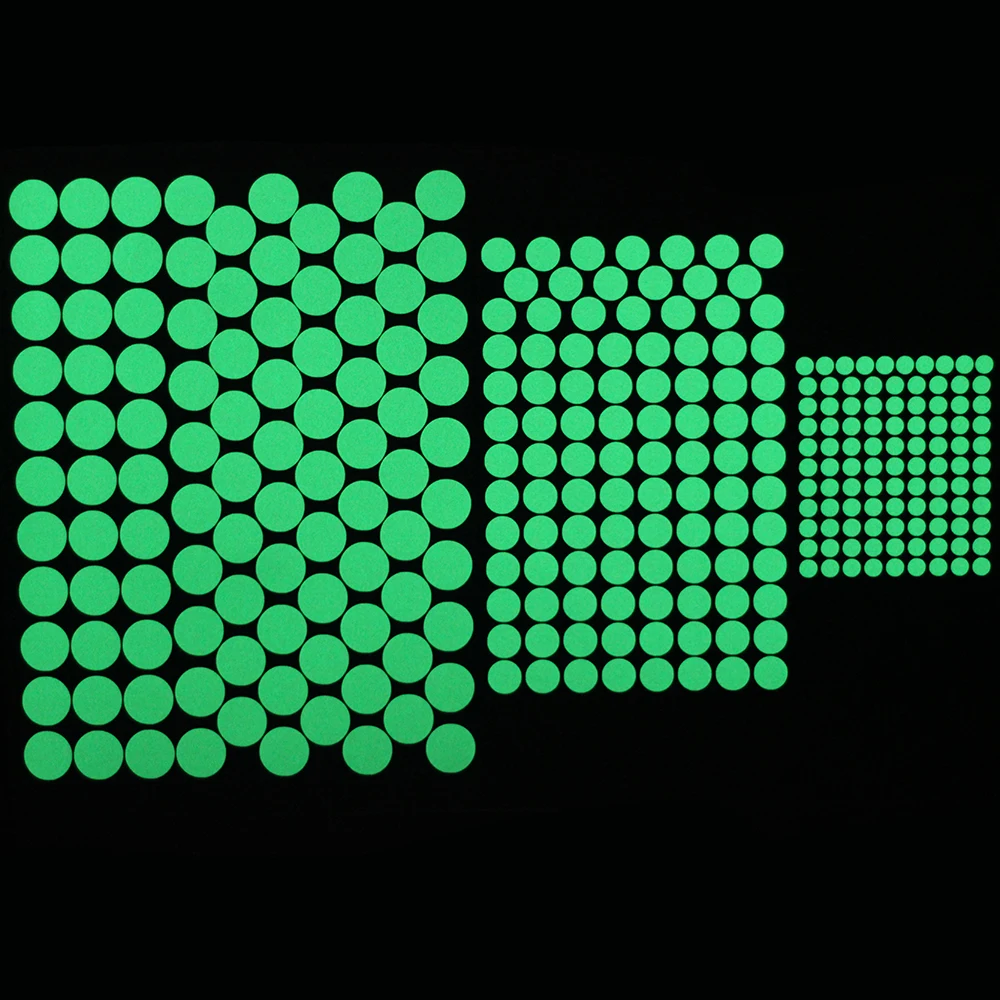 100 шт. светящиеся круги, наклейки на стену, светящиеся круглые наклейки "точки" для детской комнаты, потолок, сделай сам, Декор для дома, круговой Декор